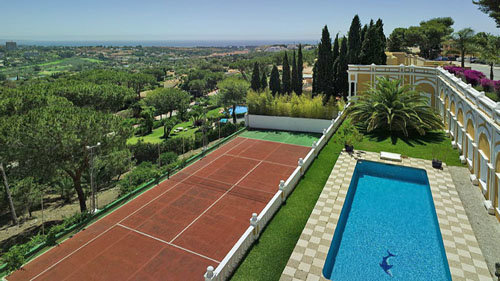 Villa de vacances avec tennis Marbella